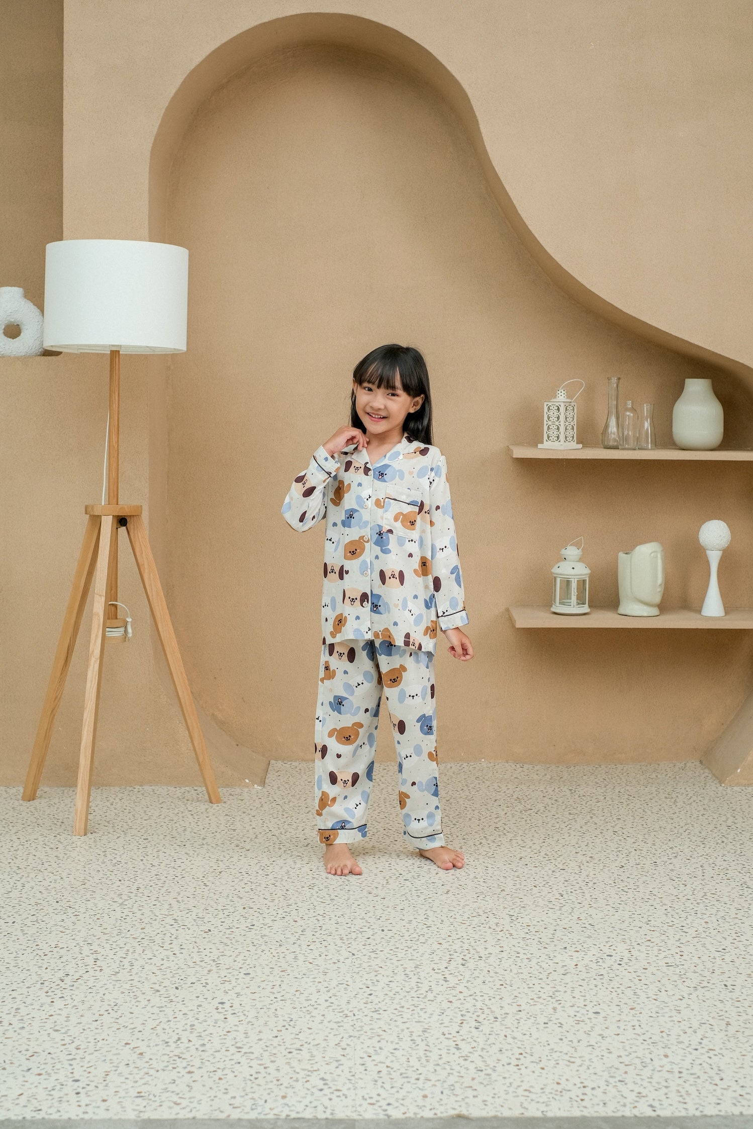 Kids Milo Viscose Rayon Long Sleeves and Long Pajamas Set