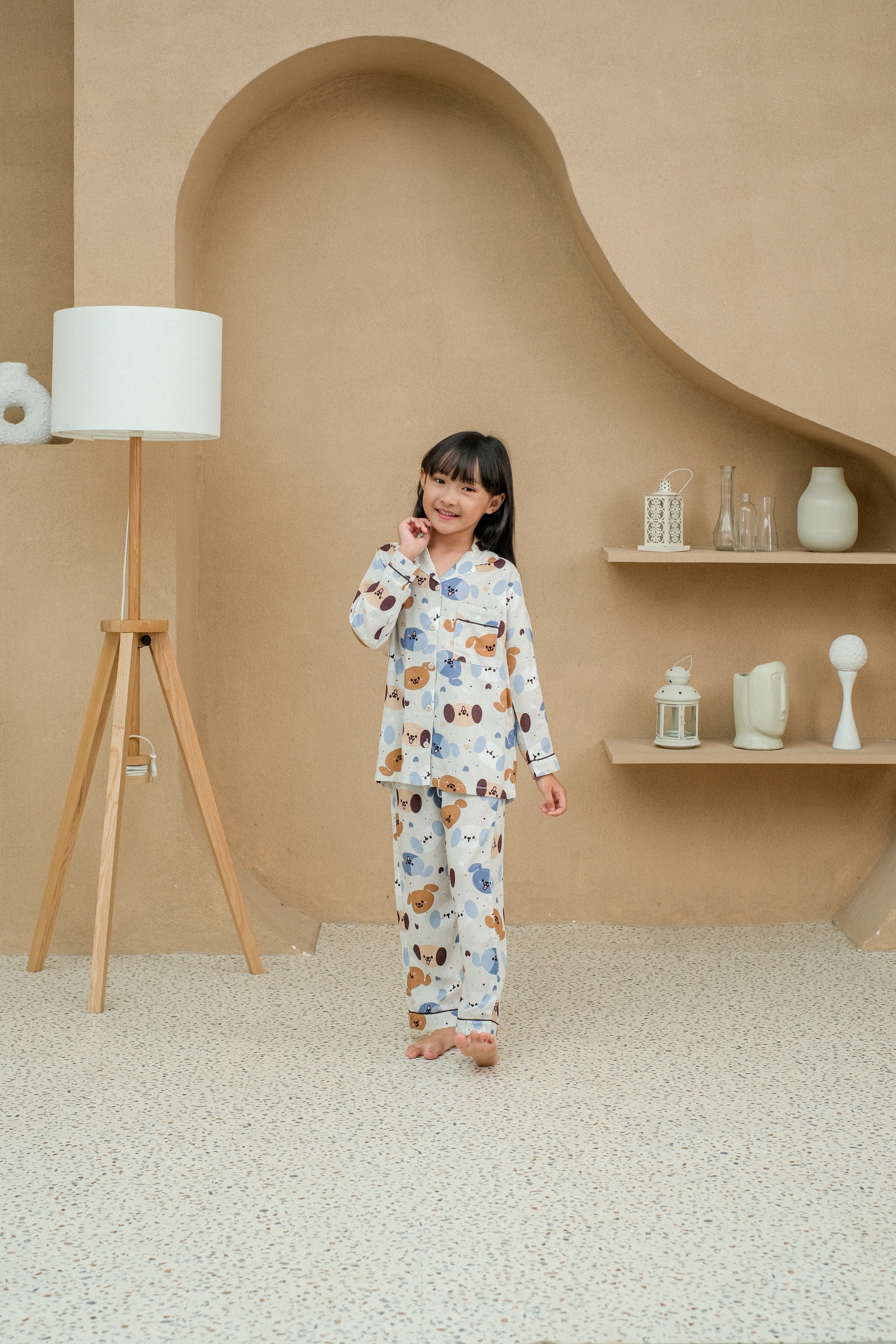 Kids Milo Viscose Rayon Long Sleeves and Long Pajamas Set