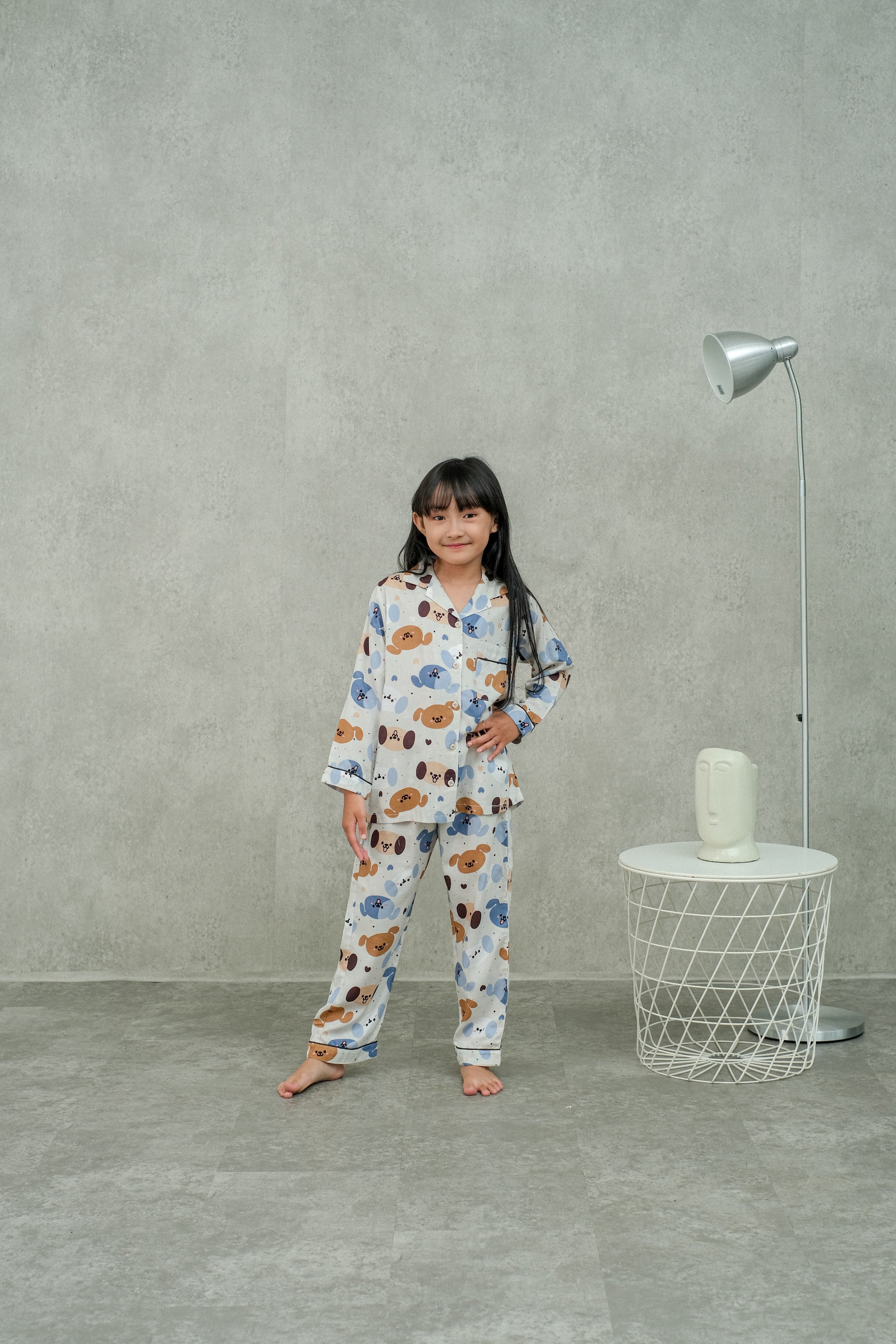 Kids Milo Viscose Rayon Long Sleeves and Long Pajamas Set