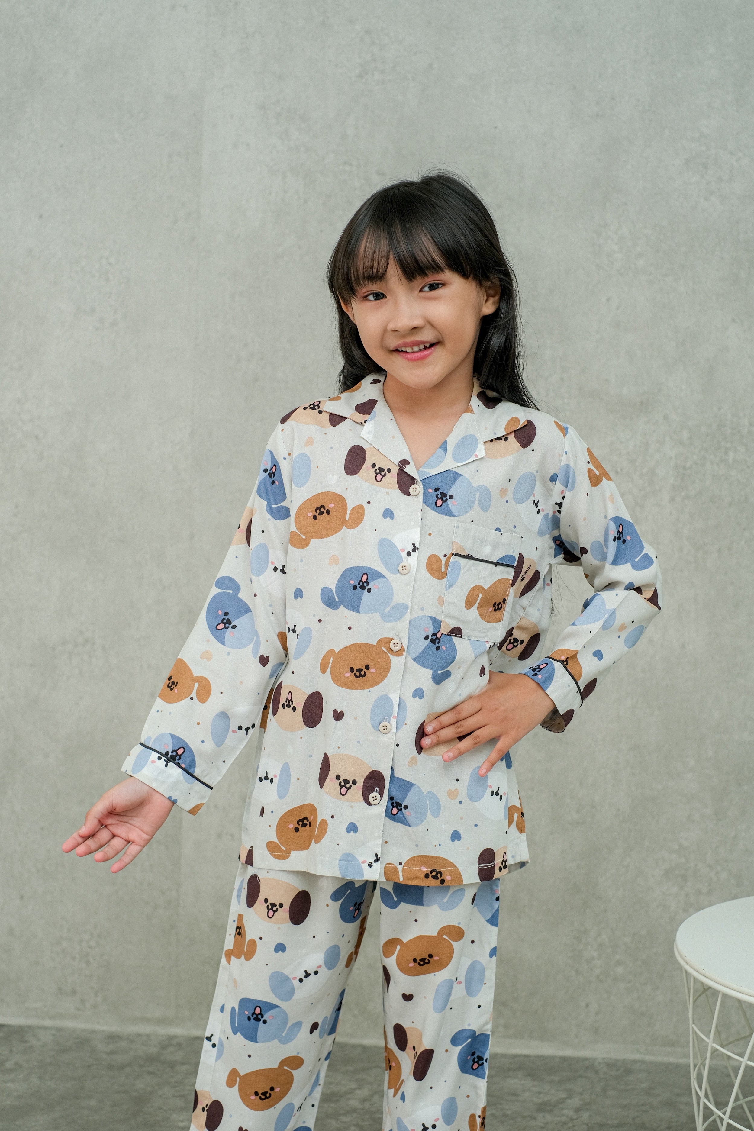 Kids Milo Viscose Rayon Long Sleeves and Long Pajamas Set