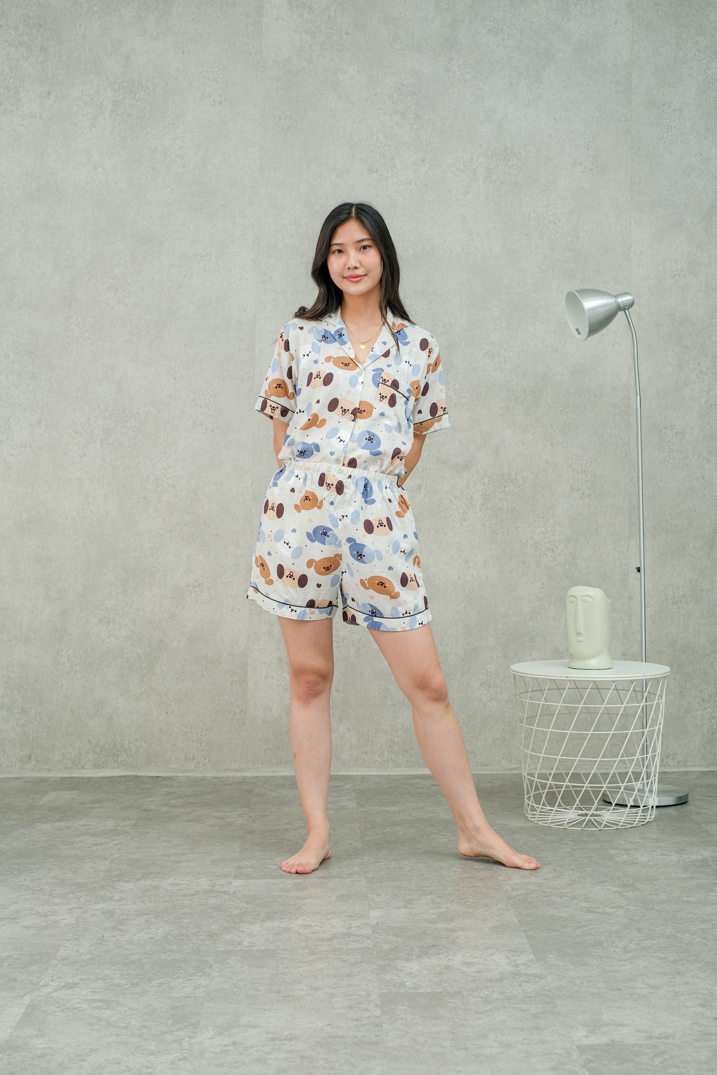 Women Milo Viscose Rayon Short Sleeves and Short Pajamas Set