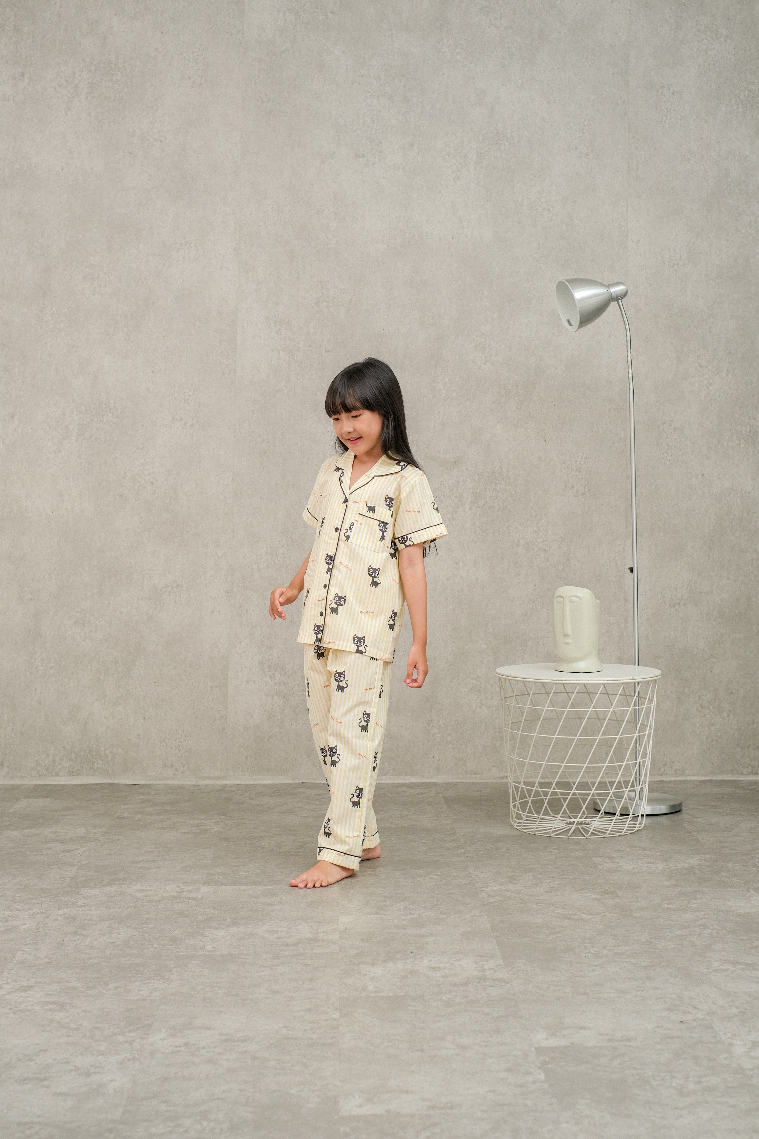 Catty Cotton Short Pajamas Set for Kids