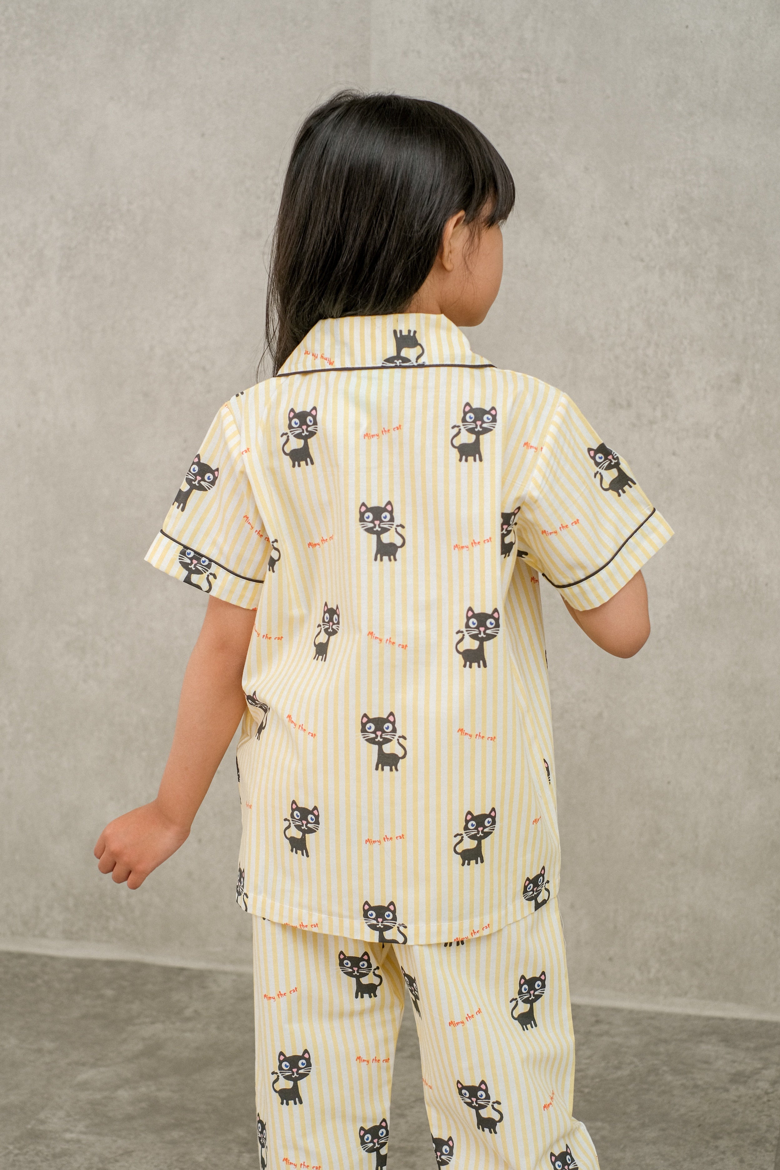 Catty Cotton Short Pajamas Set for Kids