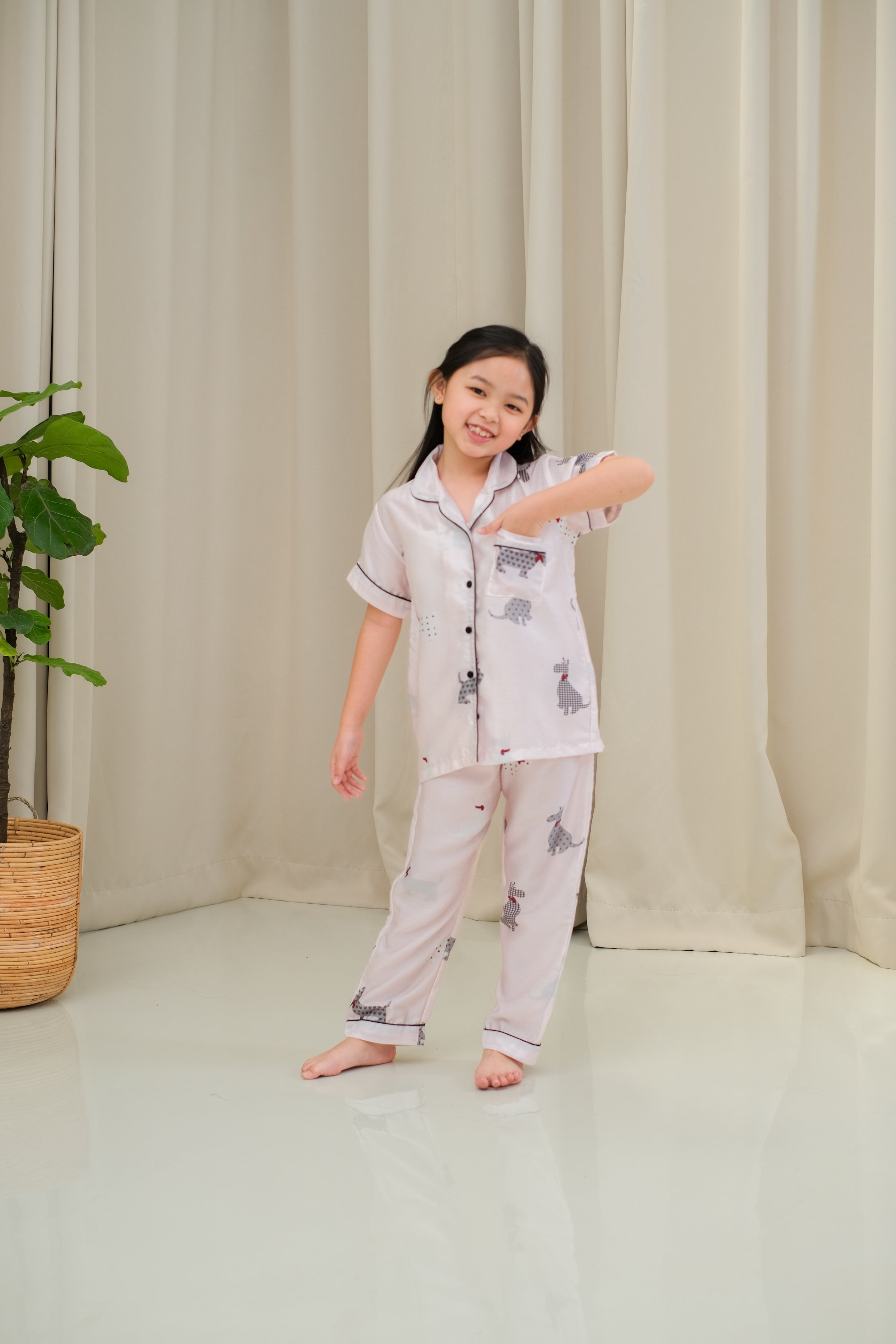 Molly Organic Silk Short Sleeve Pajamas Set for Kids