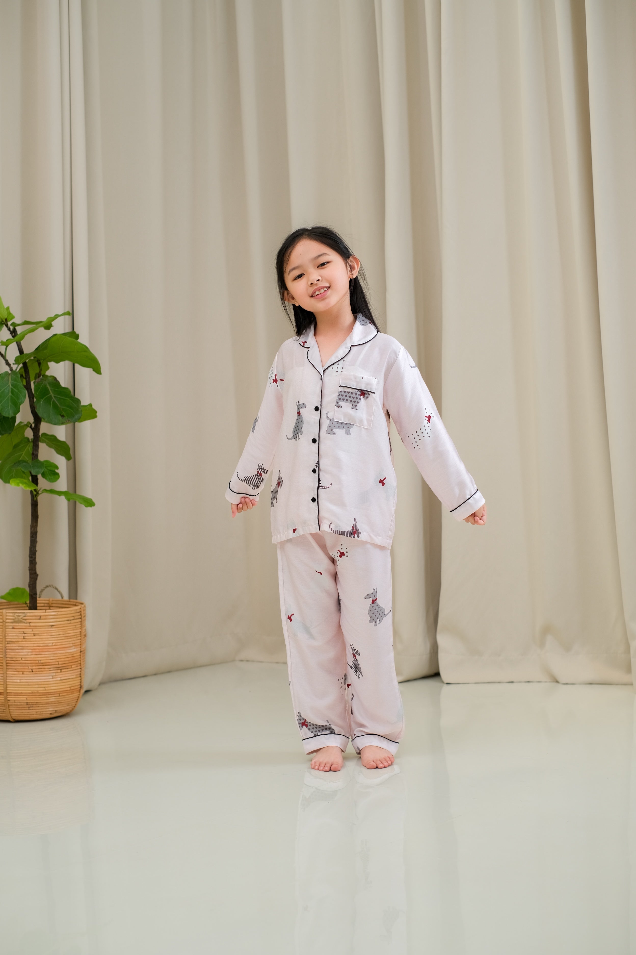 Molly Organic Silk Long Sleeve Pajamas Set for Kids