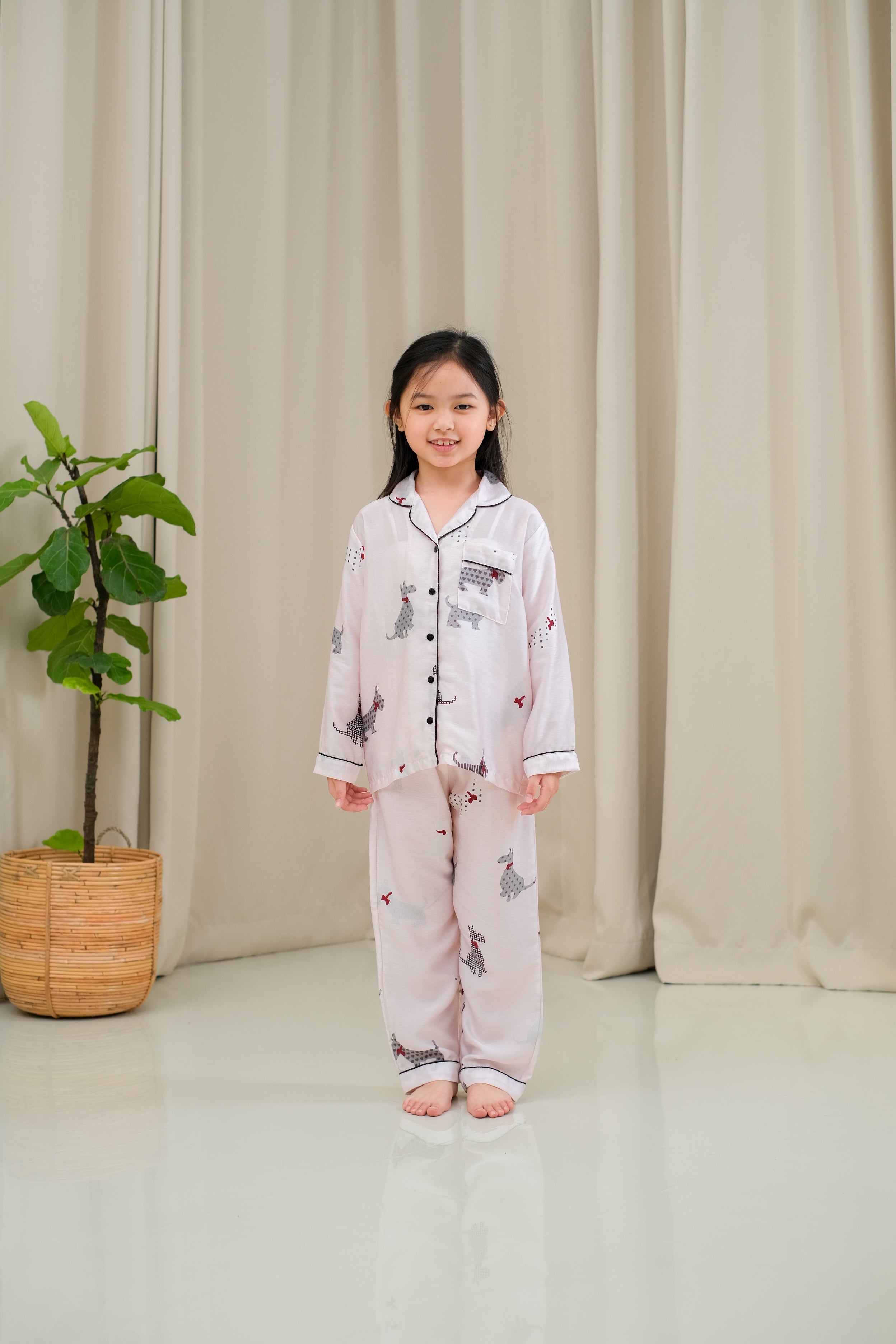 Molly Organic Silk Long Sleeve Pajamas Set for Kids