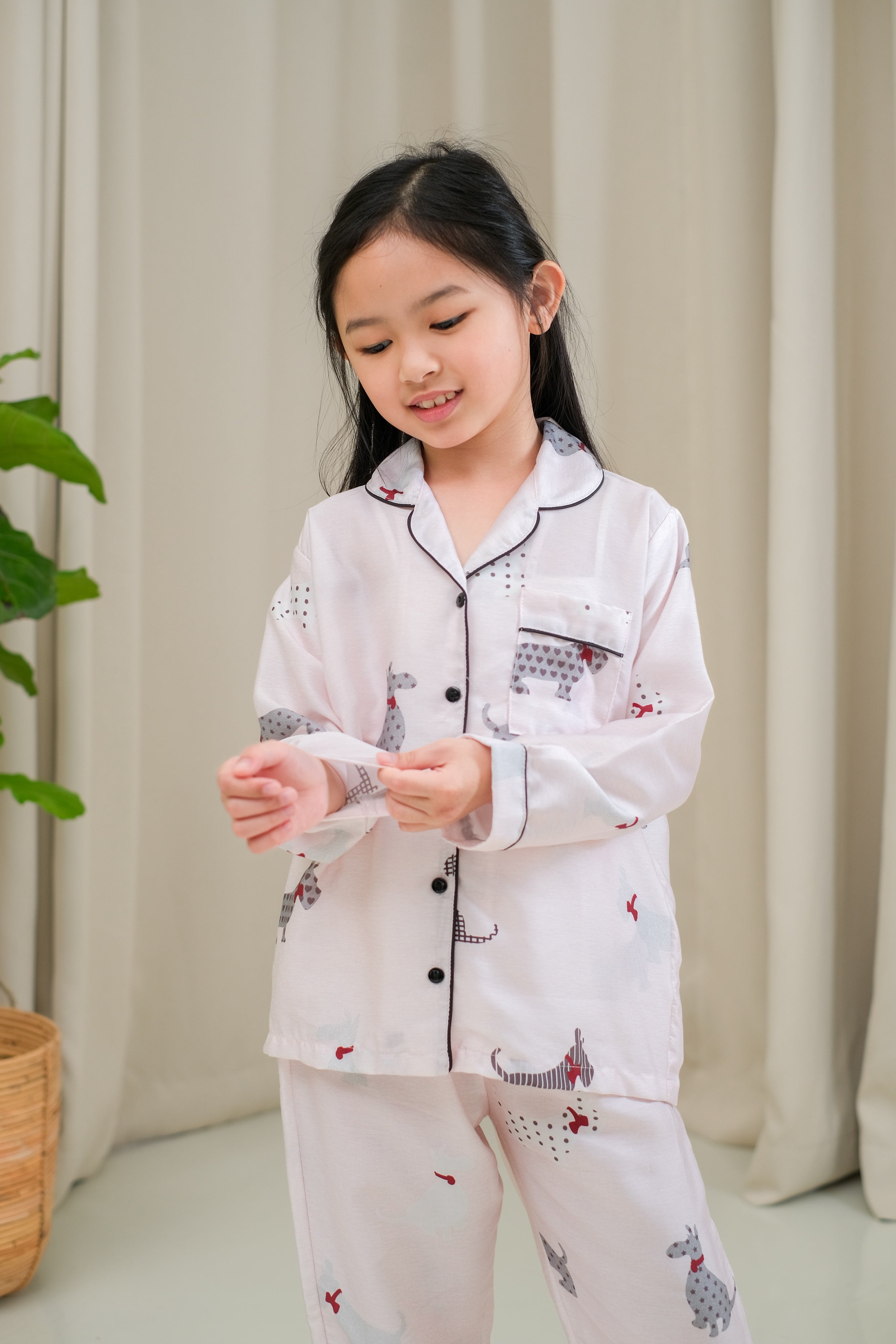 Molly Organic Silk Long Sleeve Pajamas Set for Kids